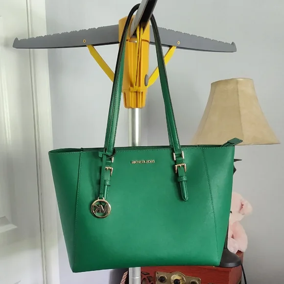 Michael Kors Vibrant Green Tote - Picture 1 of 5